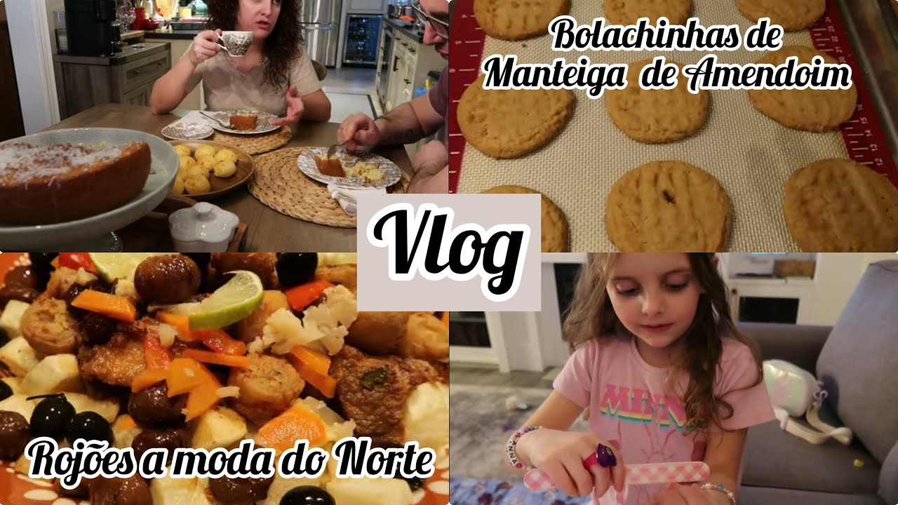 Vlog |Jantar de Domingo/Bolachinhas de Manteiga de Amendoim e mais... #vlog #family #donadecasa