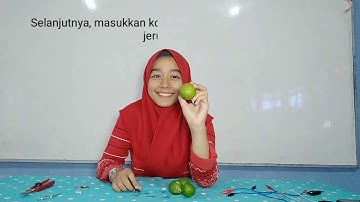 PRAKTIKUM KIMIA SEL VOLTA dengan menggunakan Jeruk Nipis