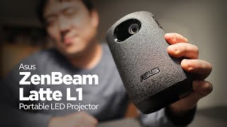 Asus ZenBeam Latte L1 - Portable LED Projector Unboxing & Testing For Professional Use