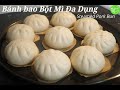 Cách làm Bánh Bao Nhân Thịt bằng bột mì đa dụng trắng xốp ngon dễ - Steamed Pork Bun/Bao Bun Recipe