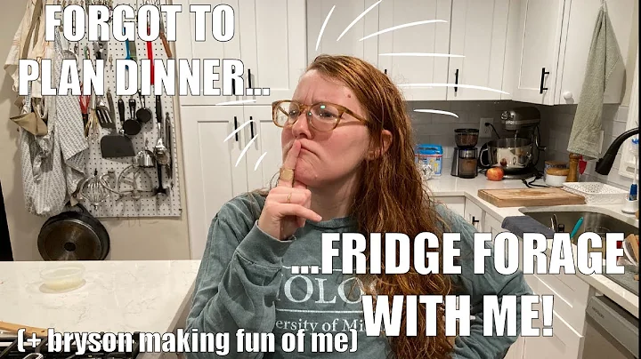 FORGOT TO PLAN DINNER! || Fridge Forage with me!