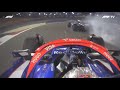 Tsunoda divebombs ricciardo after the race  2024 bahrain grand prix