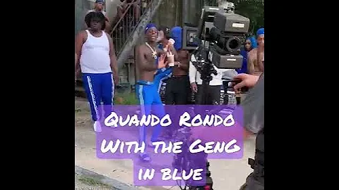 Quando Rondo With The GenG In Blue..