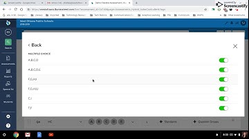 Illuminate:  MC Question for Flexible Assessments