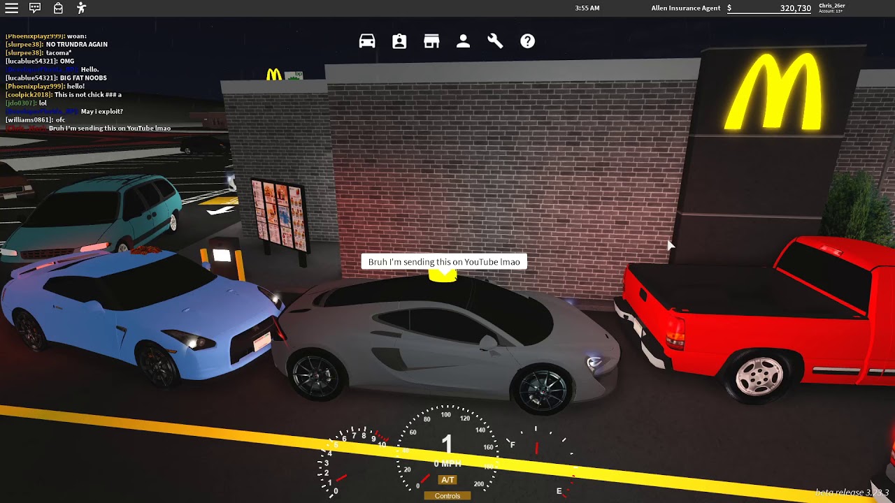 Car jam at McDonald's in Greenville | Roblox - YouTube