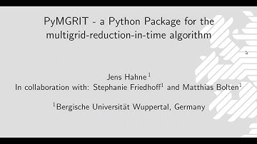 PyMGRIT – a Python Package for the multigrid-reduction-in-time algorithm