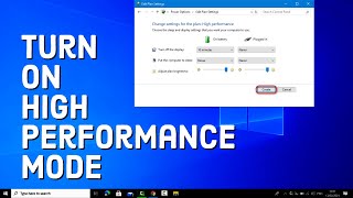 How to Turn on High Performance Mode in Windows 10