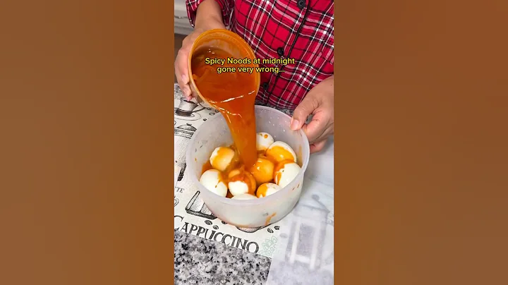 SPICY NOODLES AT MIDNIGHT GONE VERY WRONG #shorts #viral #mukbang