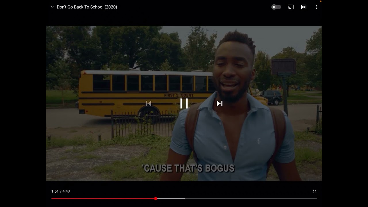 Reaction to don’t go back to school