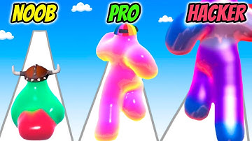 NOOB vs PRO vs HACKER - Blob Runner 3D