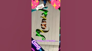 Manisha name art drawing #shortvideo#shorts#viral#trending#youtubeshorts#ytshaorts#calligraphy#short