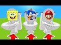 Minecraft PE : DO NOT CHOOSE THE WRONG TOILET! (Spongebob, Sonic & Mario)