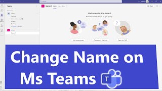 how to change name in microsoft teams | microsoft teams name | microsoft teams change name screenshot 4