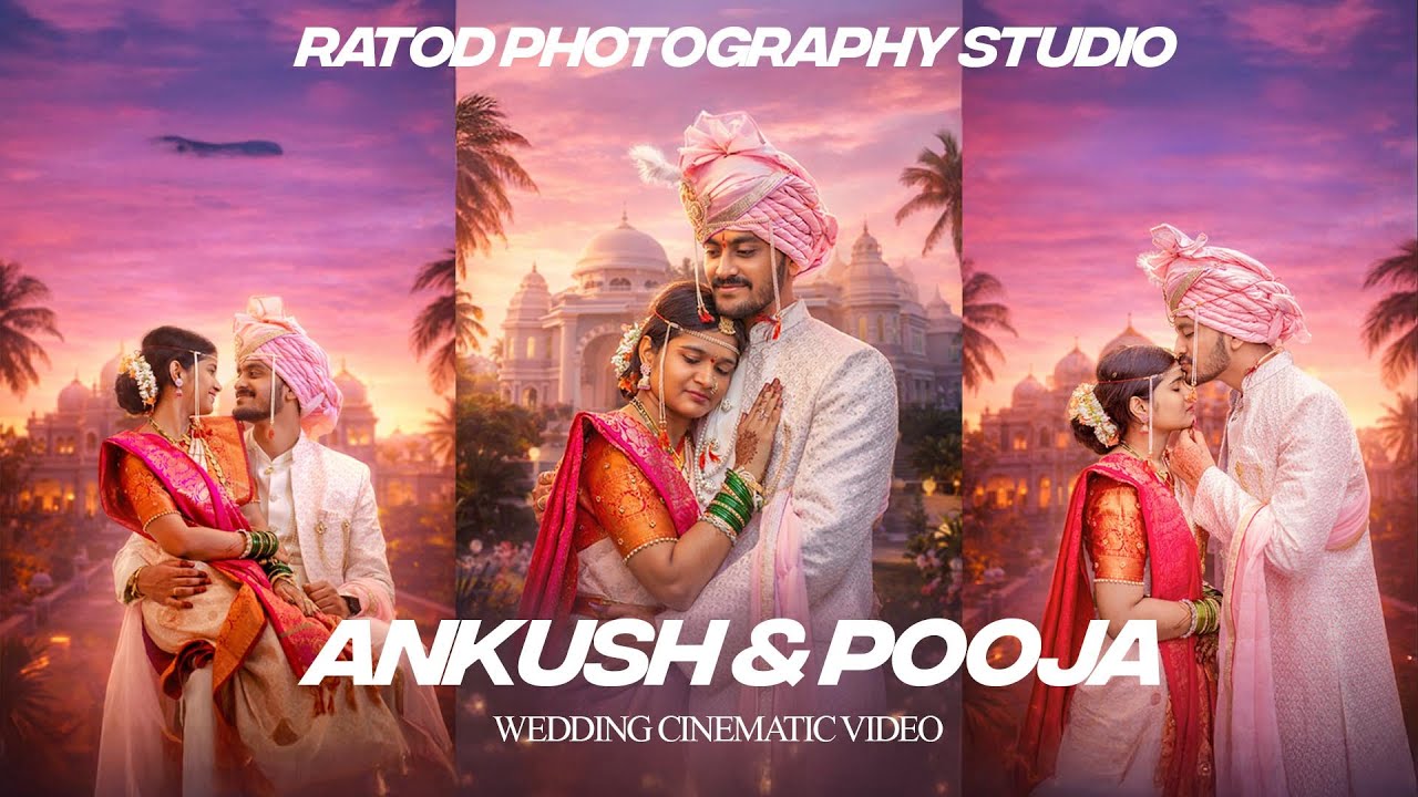 ANKUSH & POOJA | wedding cinematic video 2026 | RATHOD PHOTOGRAPHY STUDIO 9762005097 #wedding #film