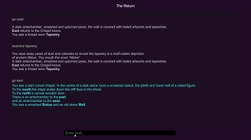 Text Adventure Game Made in Unity.