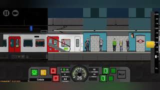 Let's drive a metro | 2D metro simulator gameplay screenshot 3