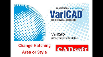 VariCAD 2019 Commands English - Change Hatching Area or Style