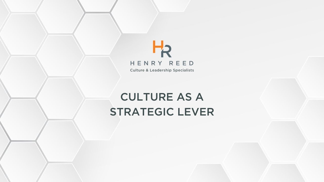 Culture as a Strategic Lever