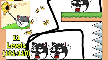 Doge Rescue: Draw To Save  -  Part 11 levels 101 to 110  Gameplay Walkthrough  ARMA (iOS & Android)