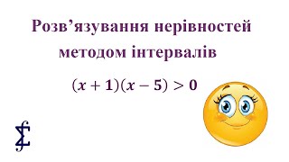 картинка: Розв'язування раціональних нерівностей методом інтервалів