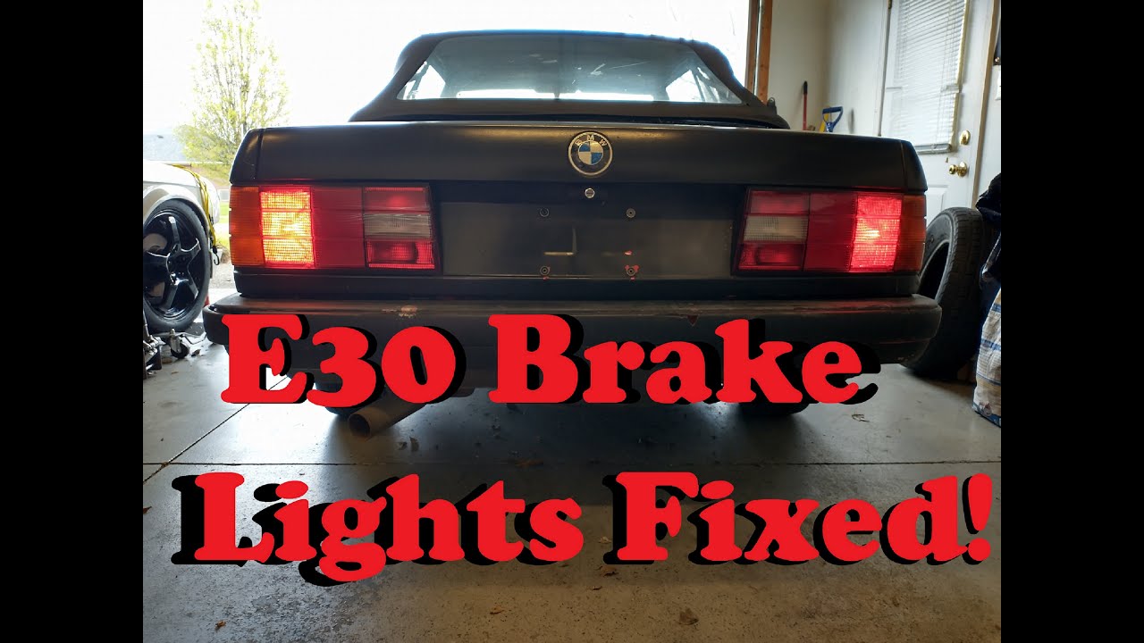 E30 Brake Light Switch Replacement YouTube