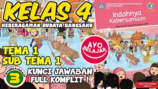 Materi dan jawaban buku tematik kelas 4 tema 1 sub pembelajaran 3