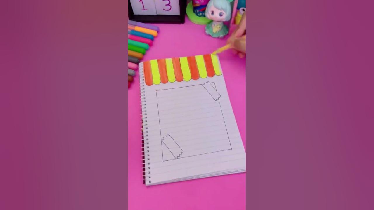 how-to-make-cover-page-with-the-help-of-drawing-art-art-and-craft-ksa