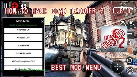 Dead trigger 2 mod menu 1.8.0⚡Speed hack,Ammo hack,Fire rate