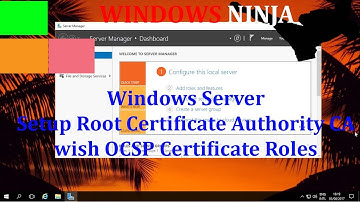 Windows Server 2016 - Setup Root Certificate Authority CA with OCSP Certificate Roles