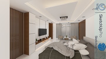 Sketchup V-Ray 5 Tips Find Your Fast Render Setting, interior Rendering How to Add Light #92
