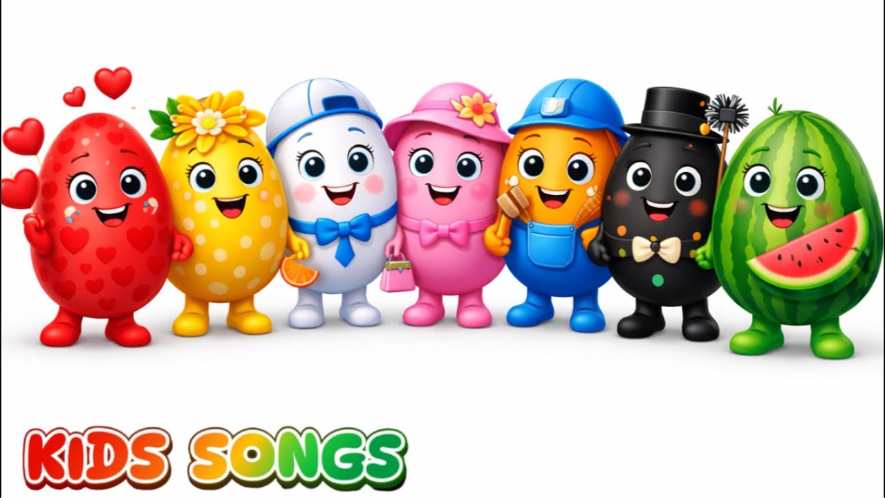 💃♥️Red Heart🏵️Yellow Flower🩷Pink Lady🎀Orange🍊Chimney Sweep⚫️Watermelon🍉Kids Songs🌟