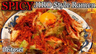 Spicy Jiro Style, Pork and Chicken ramen at Deitosei, Tokyo Japan [Spicy ramen challenge]