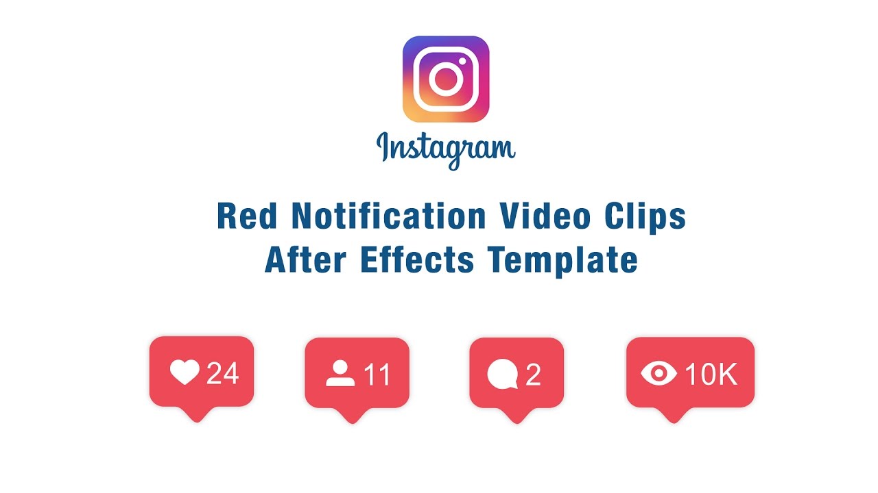 Instagram Red Icon Notification Animation | After Effects ... - 1280 x 720 jpeg 53kB