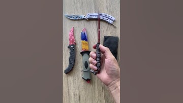 Do you know the names of these CSGO game knives? please tell me #csgoclips #unboxing#csgo