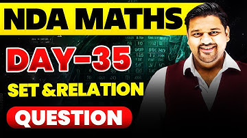 NDA Maths: Set Relation Question🤩 NDA 2025 Maths Set Relation ✔️ NDA Maths Questions