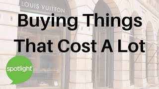 Buying Things that Cost a Lot | practice English with Spotlight
