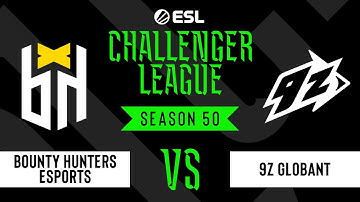 LIVE: Bounty Hunters Esports vs  9z Globant - ESL Challenger League - Season 50 SA