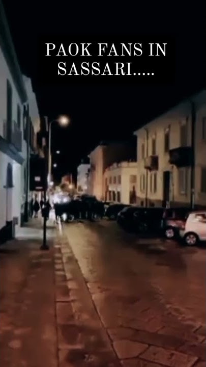 29.11.2022/PAOK FANS IN SASSARI..... #paok#paokfans
