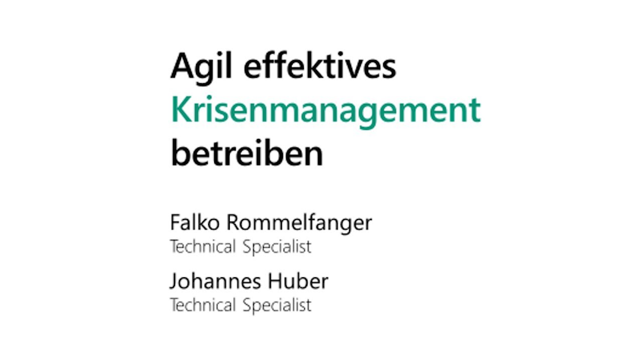 Krisenmanagement mit der Crisis App | Microsoft