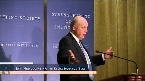 Current Issues in U.S. National Security and Diplomacy - Ambassador John Negroponte