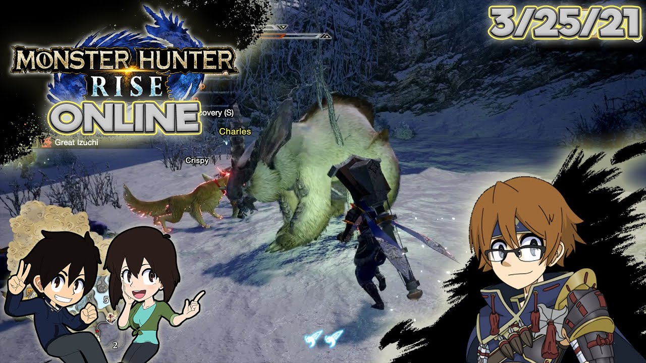 Monster Hunter Rise - Hunt a Great Izuchi! - Online Multiplayer (3/25/21)