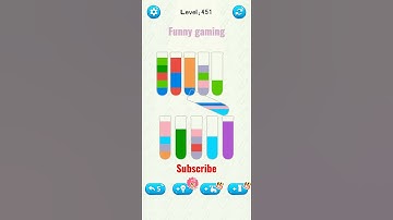 water sort jigsaw puzzle game level 451 #numpuz #watersortpuzzle #watersort #funnygaming #shorts