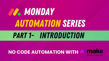 Intro - MONDAY No Code Automation Learning Series | MAKE @mondaydotcom @itsmake