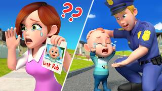 oh no baby got lost police rescue police officer song rosoo