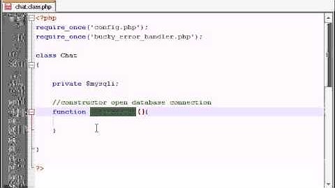 AJAX Chat Tutorial - 5 - Connecting to the Database