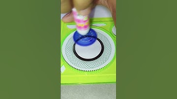 Spirograph asmr Rotation | How Many Rotate Draws #spirograph #asmr #art #viral #shorts