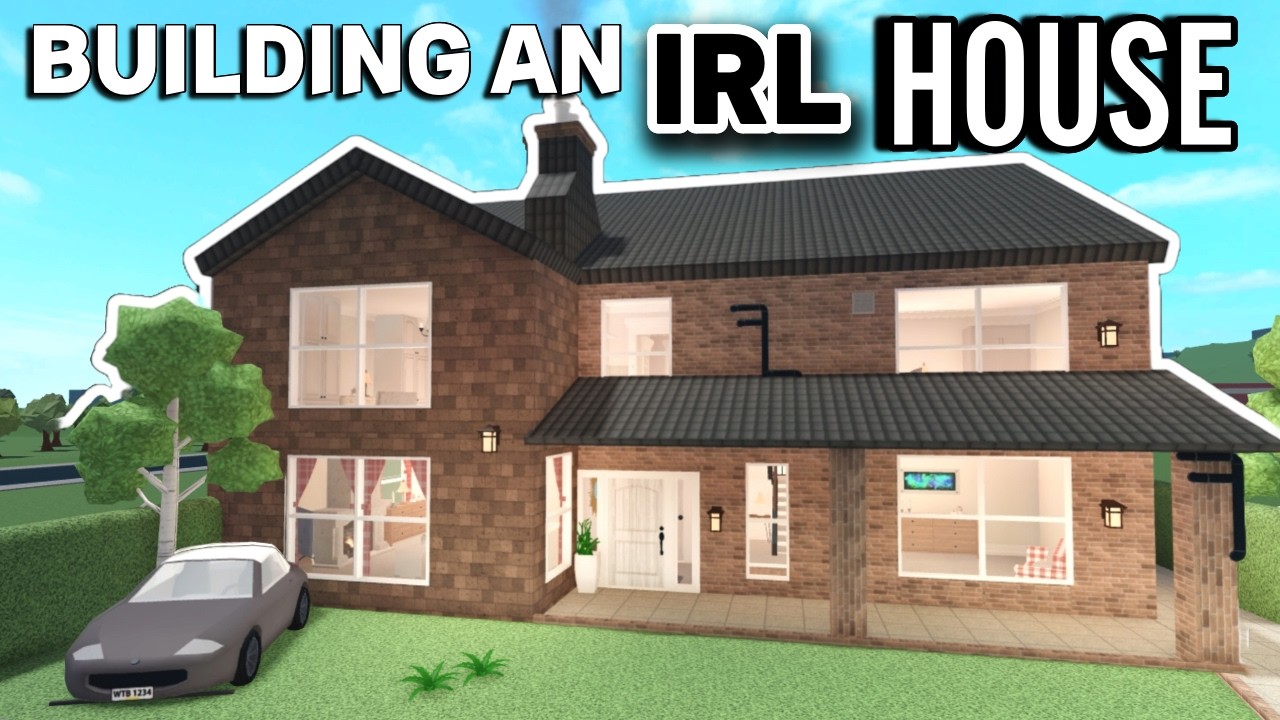 BUILDING AN IRL HOUSE IN BLOXBURG - YouTube