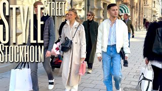 +10°C Spring in Stockholm☀| What Are People Wearing | Street Fashion in Stockholm