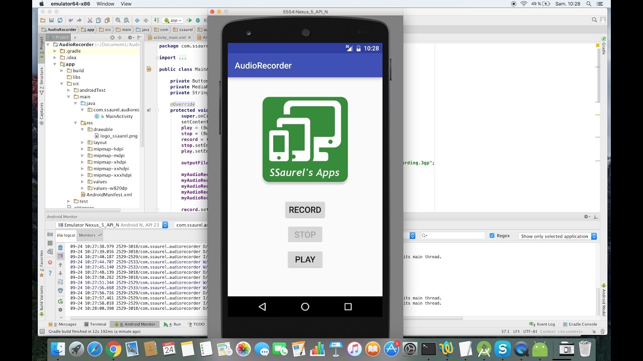 Create an Audio Recorder on Android - Part 2 - YouTube