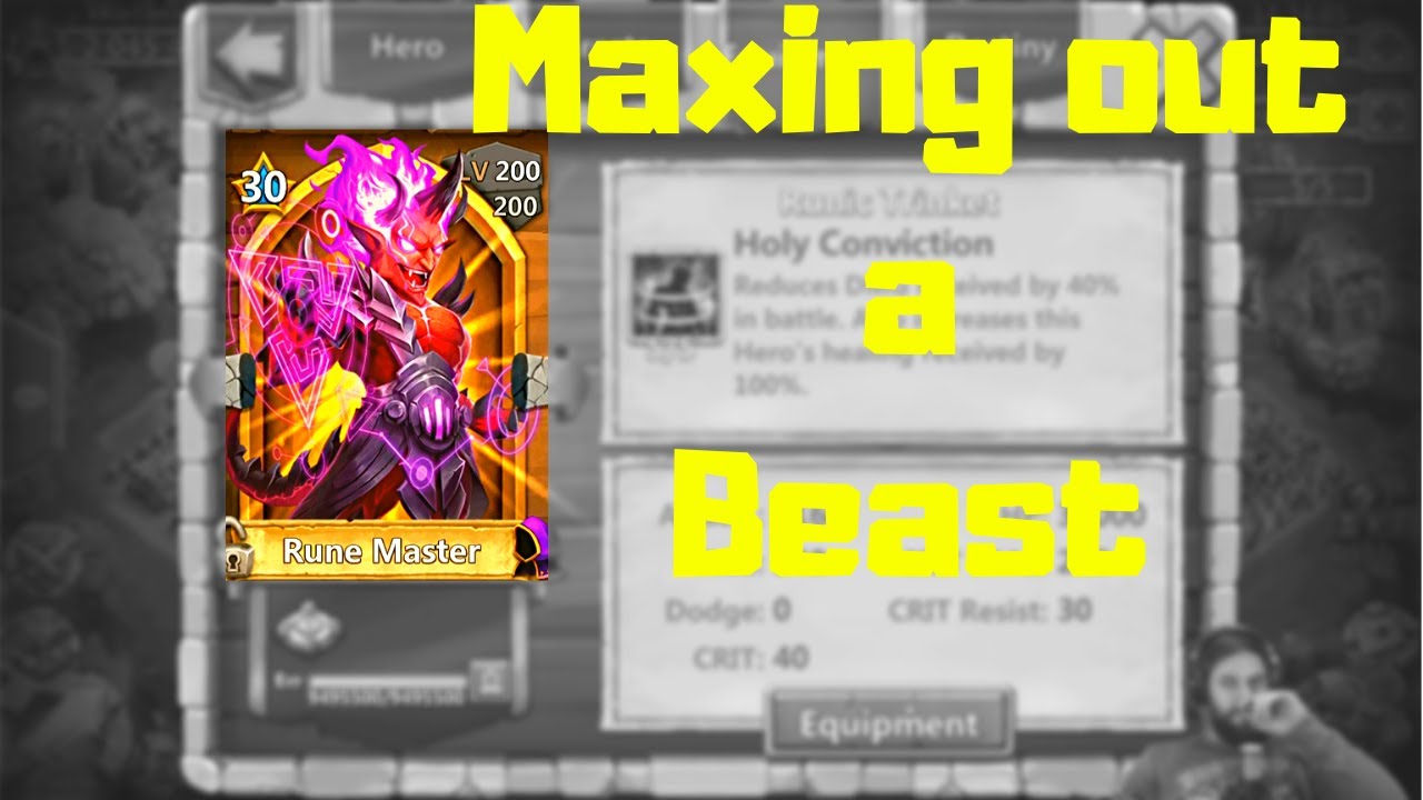 Rune Master | Completely Maxed | Best Build? | Castle Clash